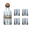 High-appearance-level Yanlan large-capacity cold water bottle, high borosilicate crystal glass water bottle, household heat-resistant water ware set, water cup Item Picture